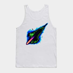 Impact Event | Radioactive Inferno Asteroid Blue Green Black Tank Top